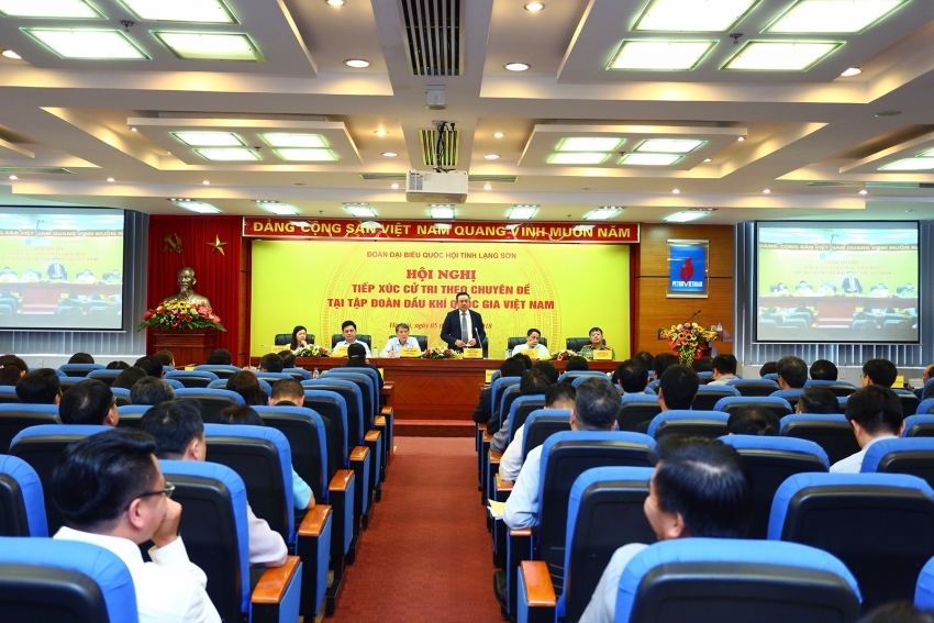 petrotimestv doan dai bieu quoc hoi tinh lang son tiep xuc cu tri nganh dau khi