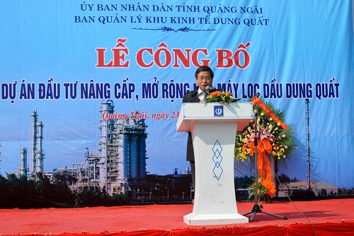 Công bố dự án đầu tư nâng cấp, mở rộng NLMD Dung Quất Công bố dự án đầu tư nâng cấp, mở rộng NLMD Dung Quất