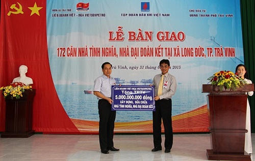 Vietsovpetro hỗ trợ an sinh xã hội tại tỉnh Trà Vinh Vietsovpetro hỗ trợ an sinh xã hội tại tỉnh Trà Vinh