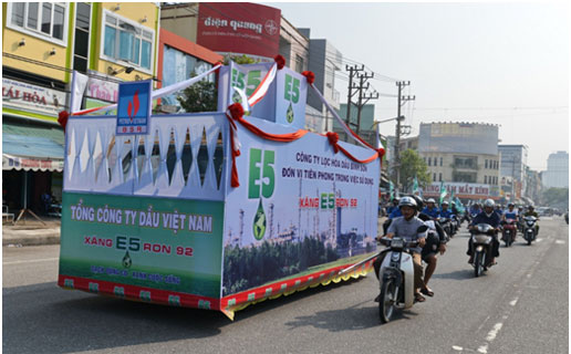 Phát động và diễu hành tuyên truyền xăng E5 RON 92 trên địa bàn thành phố Đà Nẵng