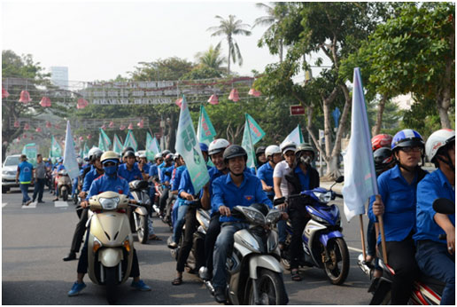 Phát động và diễu hành tuyên truyền xăng E5 RON 92 trên địa bàn thành phố Đà Nẵng