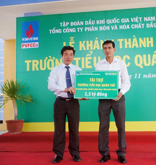 PVFCCo khánh thành nhiều dự án hỗ trợ ngành giáo dục