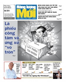 Đón đọc Báo Năng lượng Mới số 224, ra thứ Sáu ngày 24/5/2013 Đón đọc Báo Năng lượng Mới số 224, ra thứ Sáu ngày 24/5/2013