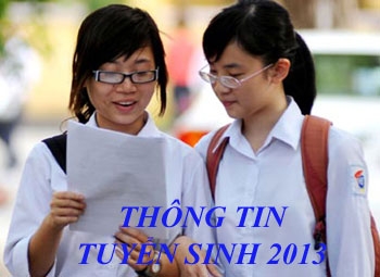 Tuyển sinh 2013