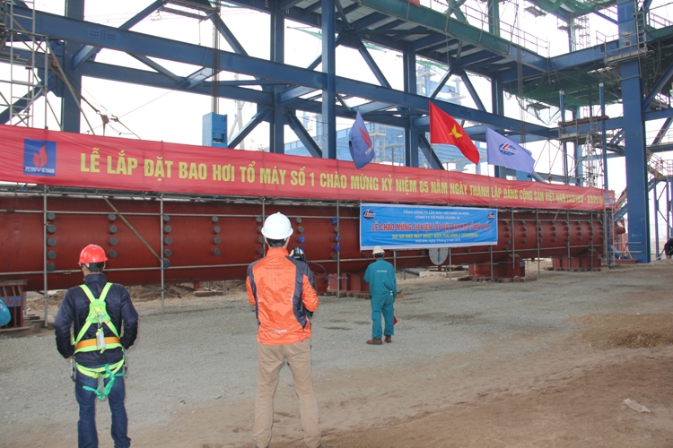 Nhà máy Nhiệt điện Thái Bình 2 lắp đặt bao hơi Lò hơi số 1 Nhà máy Nhiệt điện Thái Bình 2 lắp đặt bao hơi Lò hơi số 1