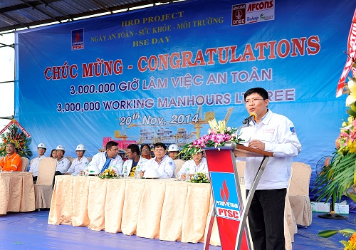Dự án HRD đạt ba triệu giờ làm việc an toàn Dự án HRD đạt ba triệu giờ làm việc an toàn