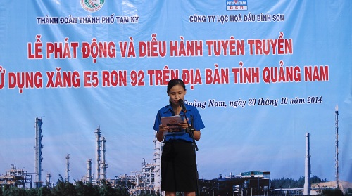 Phát động sử dụng xăng E5 RON 92 tại Quảng Nam Phát động sử dụng xăng E5 RON 92 tại Quảng Nam