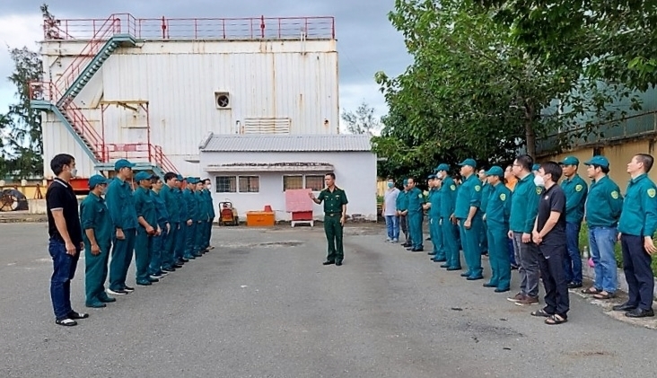 Vietsovpetro tổ chức huấn luyện tự vệ năm 2022 Vietsovpetro tổ chức huấn luyện tự vệ năm 2022
