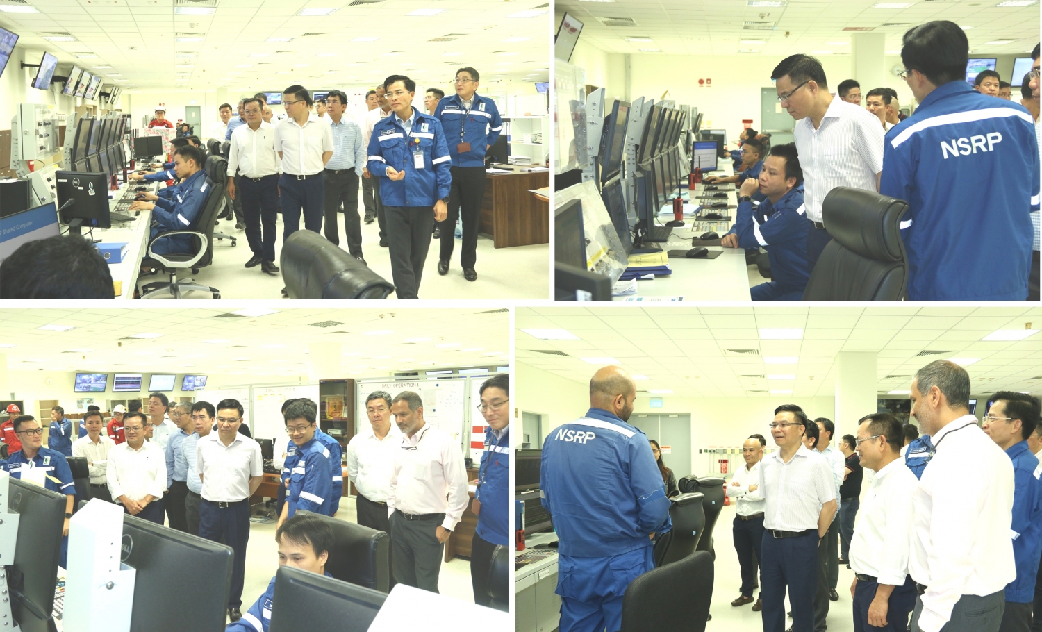 Tổng Giám đốc Petrovietnam Lê Mạnh Hùng kiểm tra tình hình hoạt động của Nhà máy Lọc hóa dầu Nghi Sơn