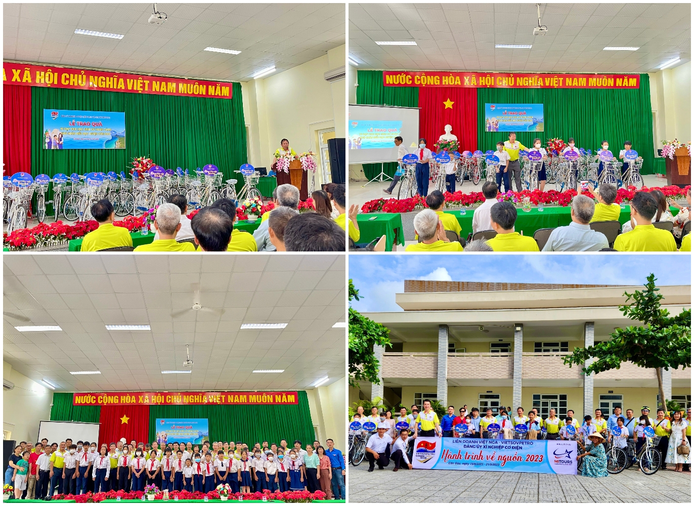Lễ Trao tặng xe đạp cho học sinh có hoàn cảnh khó khăn hiếu học tại huyện Côn Đảo.