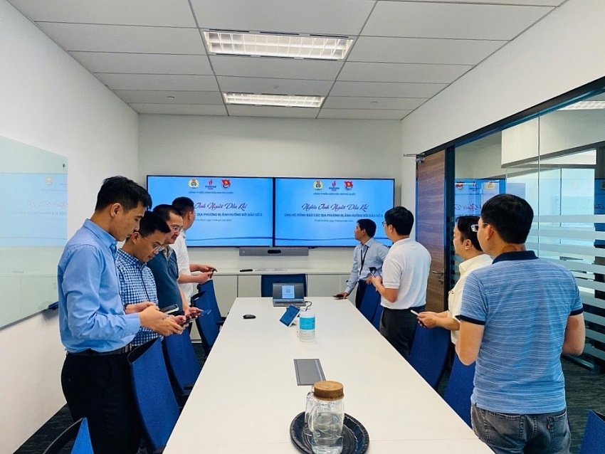 Người lao động Dự án khí Lô B chung tay hướng về đồng bào bị ảnh hưởng bởi cơn bão số 3 Người lao động Dự án khí Lô B chung tay hướng về đồng bào bị ảnh hưởng bởi cơn bão số 3