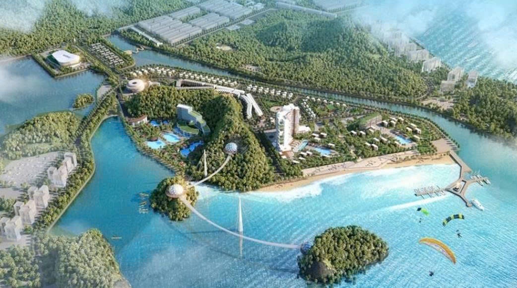 Phối cảnh dự án Khu đô thị nghỉ dưỡng và dịch vụ Đảo Ngọc qui mô là 48ha theo đăng ký của công ty Cổ Phần TTP. Điểm tin xây dựng - bất động sản ngày 24/7: TP HCM dự kiến chi 258 tỷ đồng hỗ trợ chủ đầu tư cải tạo chung cư cũ