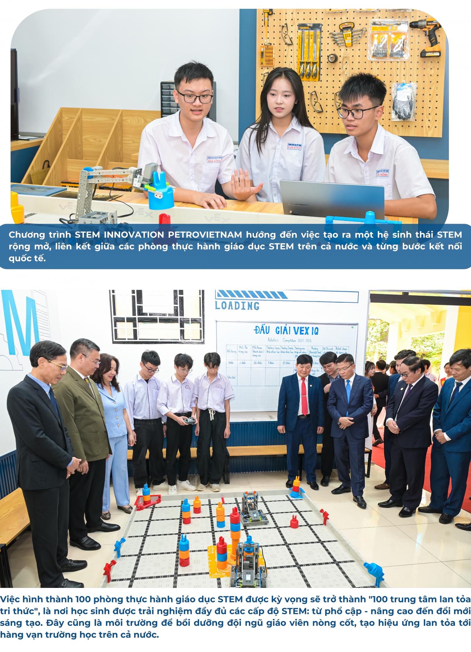 Niềm vui đón phòng STEM mới của thầy trò trường Hàm Rồng và Lam Sơn (Thanh Hóa)