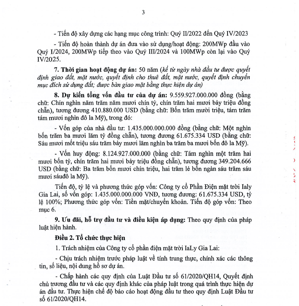 Nhà máy điện mặt trời KN Ia Ly - Gia Lai: Hơn 714.000 tấm pin lắp trên 575 ha mặt nước