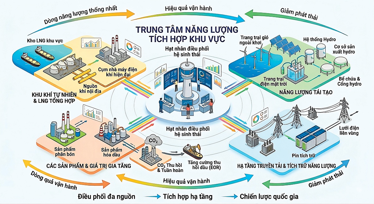 Trung tâm năng lượng tích hợp: Bài toán chiến lược của Petrovietnam