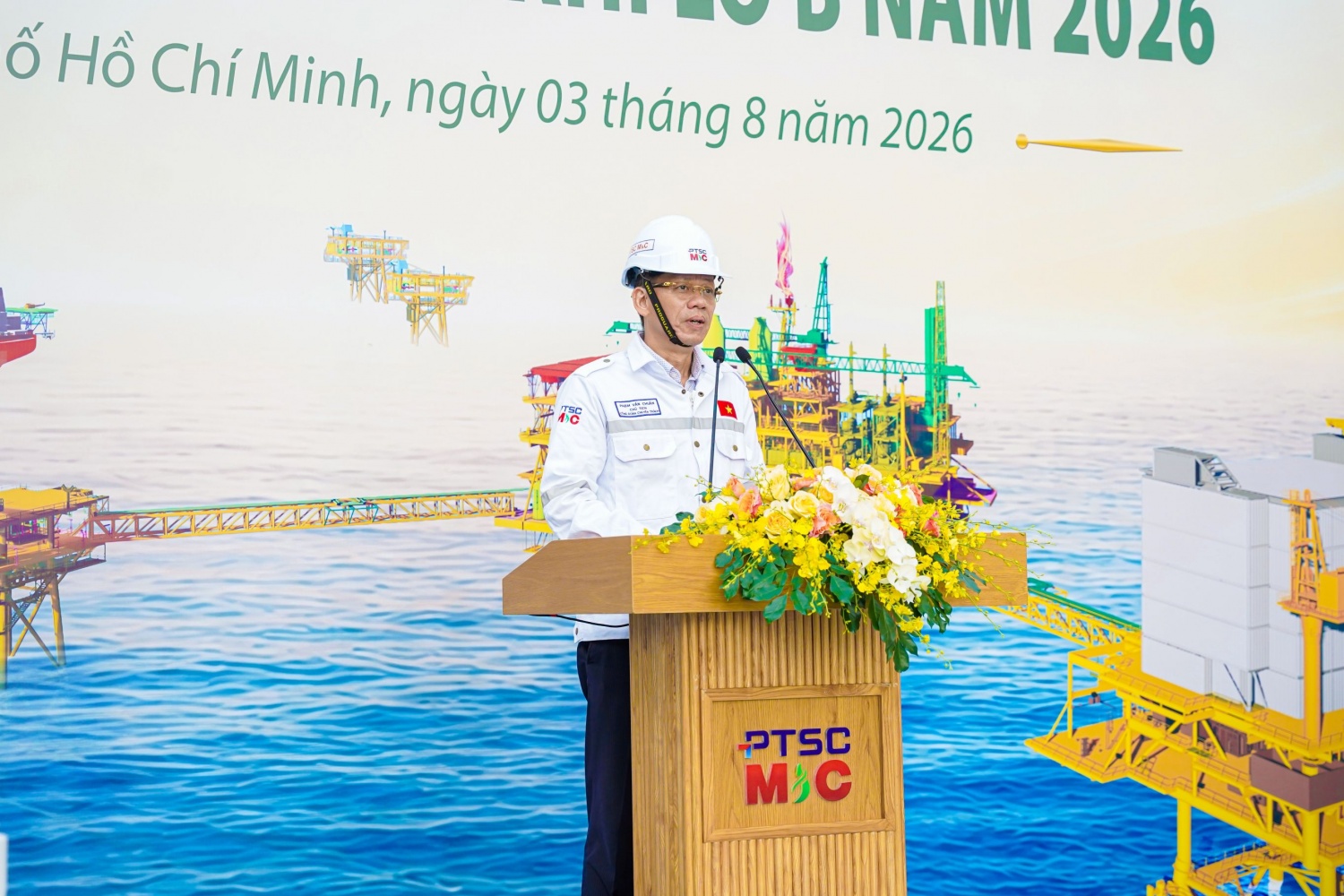 Phát động thi đua 120 ngày đêm hoàn thành các mốc thi công trọng điểm Dự án phát triển mỏ khí Lô B Phát động thi đua 120 ngày đêm hoàn thành các mốc thi công trọng điểm Dự án phát triển mỏ khí Lô B