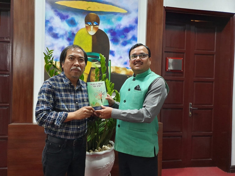 Phó Đại sứ Ấn Độ thăm và làm việc với Hội Nhà văn Việt Nam