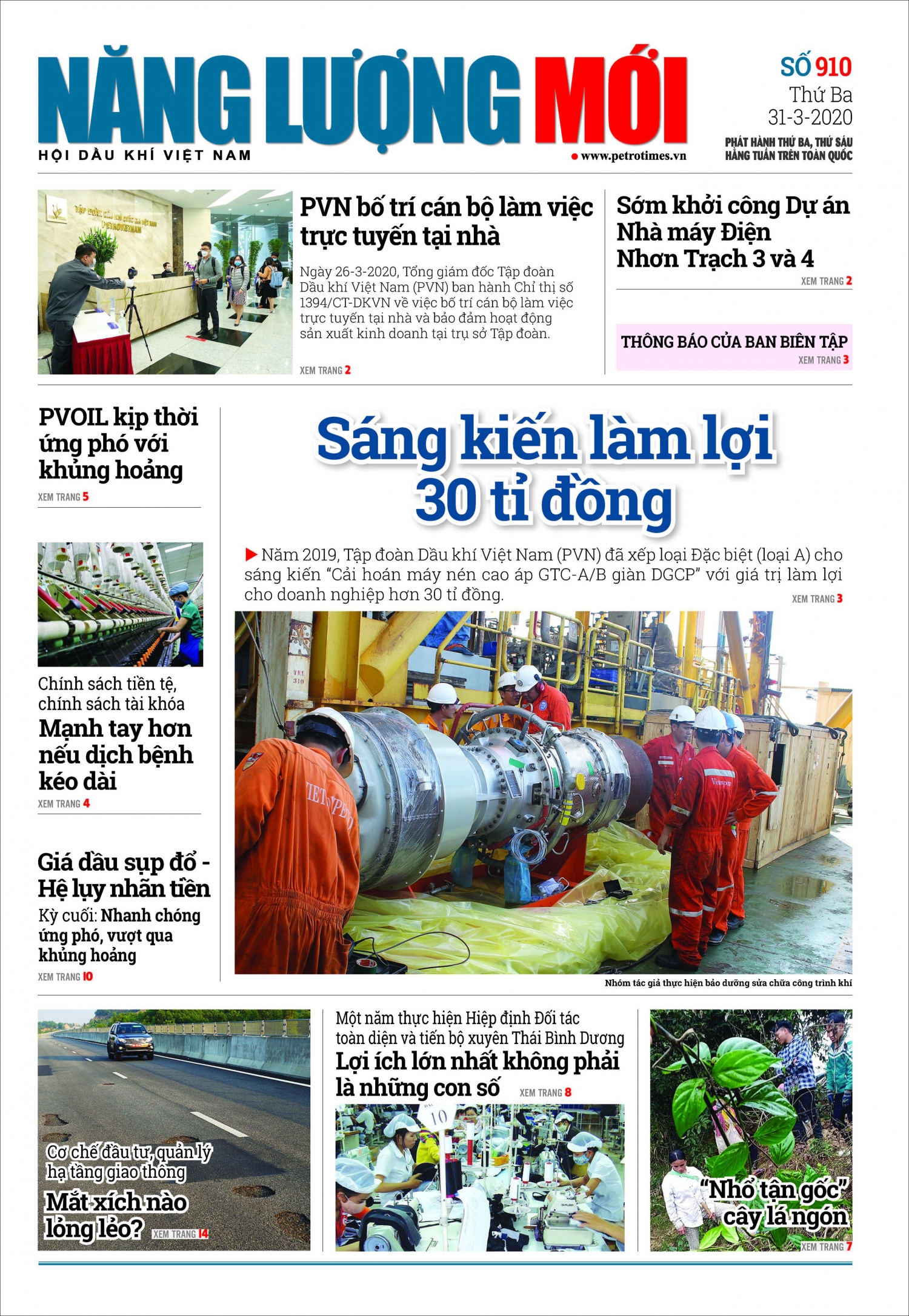 don doc bao nang luong moi so 910 phat hanh thu ba ngay 3132020