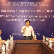 Công trình đường dây 500kV Vũng Áng - Quảng Trạch sẵn sàng đóng điện kỹ thuật