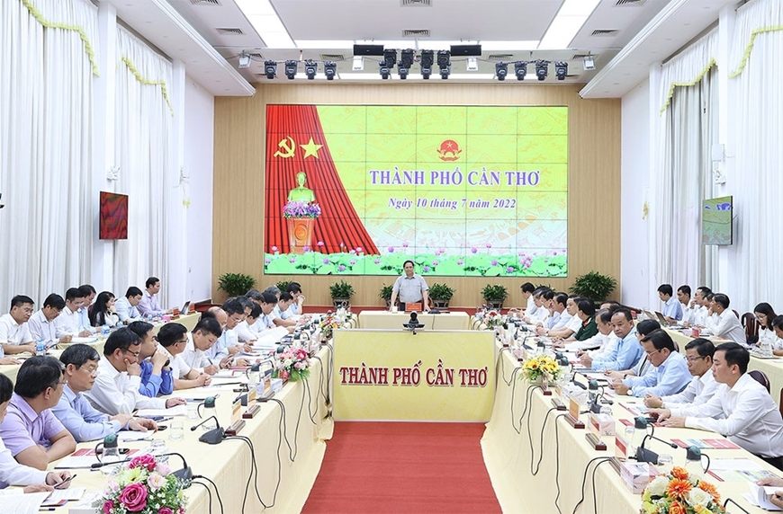 Kết luận của Thủ tướng Chính phủ Phạm Minh Chính tại buổi làm việc với lãnh đạo thành phố Cần Thơ