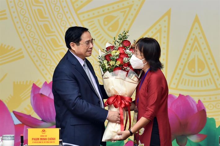 Thủ tướng Phạm Minh Chính gặp mặt nhà giáo, cán bộ quản lý giáo dục tiêu biểu