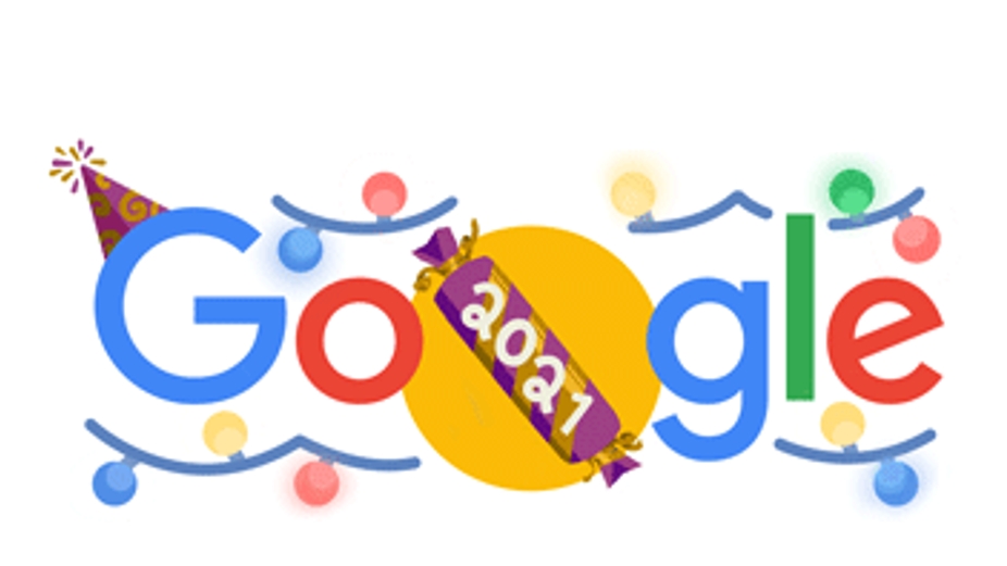 Google chào đón đêm giao thừa với hình tượng trưng 'viên kẹo khổng lồ'
