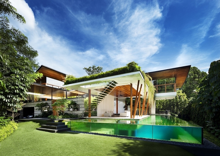 Thăm biệt thự Singapore đẹp như tiên cảnh tham biet thu singapore dep nhu tien canh
