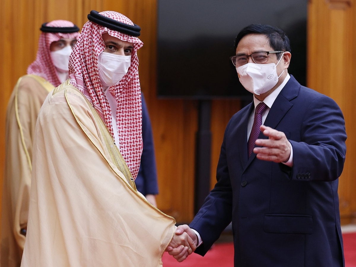 Thủ tướng Phạm Minh Chính tiếp Bộ trưởng Ngoại giao Saudi Arabia