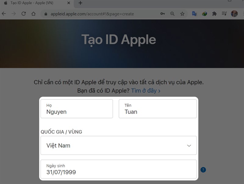 Cách tạo ID Apple trên điện thoại và máy tính đơn giản nhất 13