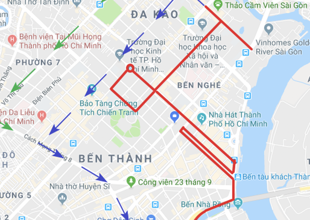 Cấm xe nhiều tuyến đường trung tâm Sài Gòn 2 ngày cuối tuần - 3