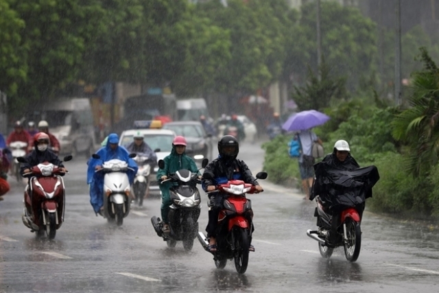 Dự báo thời tiết Bắc Bộ mưa dông, nhiều nơi mưa rất to