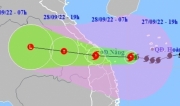 Bão Noru sắp đi vào đất liền các tỉnh Trung Trung Bộ