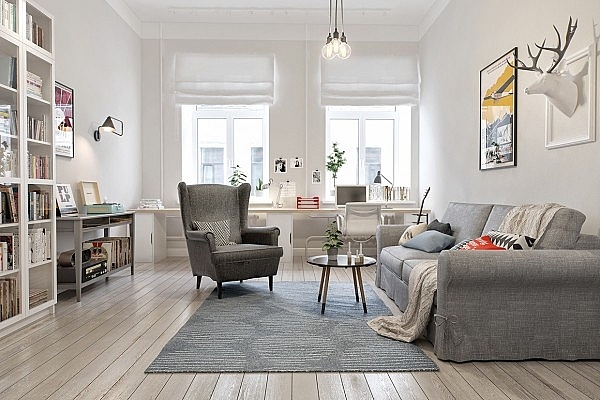 Mê mẩn với phòng khách mang phong cách Scandinavian me man 10 phong khach mang phong cach scandinavian