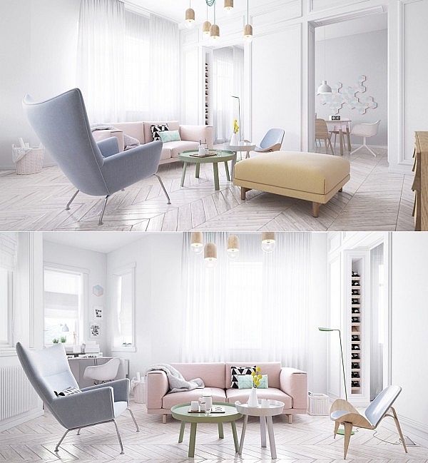 Mê mẩn với phòng khách mang phong cách Scandinavian me man 10 phong khach mang phong cach scandinavian