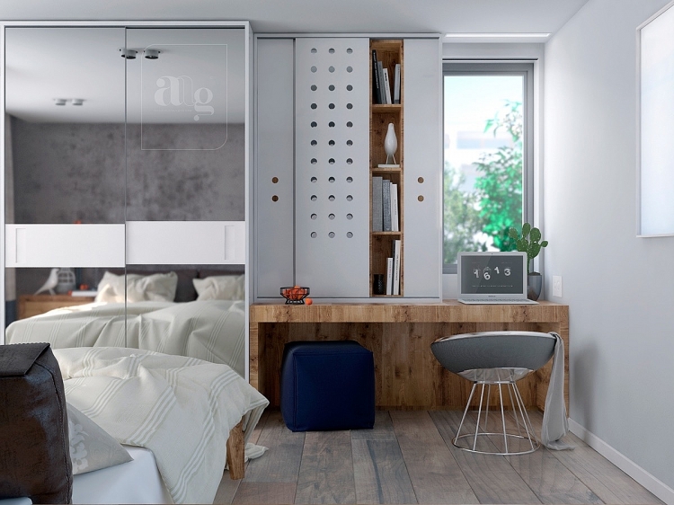 Góc làm việc xinh xắn dành cho căn hộ nhỏ goc lam viec xinh xan danh cho can ho nho
