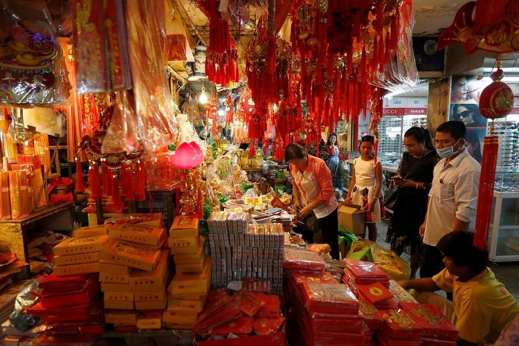 Các nước châu Á náo nức đón Tết âm lịch 2019 cac nuoc chau a ron rang don tet am lich 2019