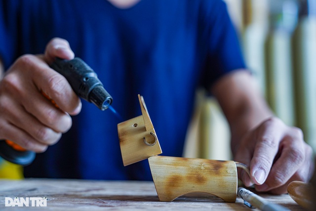 Độc đáo linh vật trâu làm từ tre - 11 Độc đáo linh vật trâu làm từ tre - 11