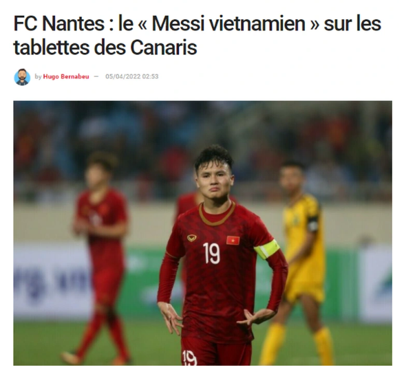 Quang Hải sẽ khoác áo CLB Nantes (Pháp) mới chỉ là "tin đồn" ?