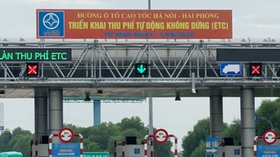 Từ 1/6, xe chưa dán thẻ thu phí không dừng vào cao tốc Hà Nội - Hải Phòng bị phạt bao nhiêu?