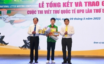 Học sinh Hà Nội đạt giải Nhất cuộc thi Viết thư quốc tế UPU lần thứ 51