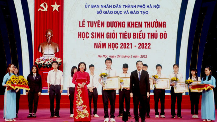 Hà Nội: Tuyên dương, khen thưởng 700 học sinh giỏi tiêu biểu Thủ đô