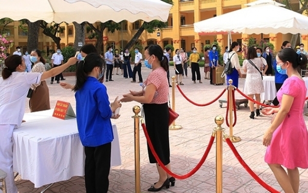 Hà Nội: 100% điểm thi tốt nghiệp THPT hoàn thành diễn tập phòng, chống dịch Covid-19 - Vimarsana News