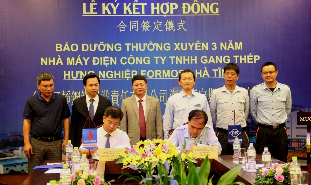 PVPS và FHS ký hợp đồng “Bảo dưỡng thường xuyên 3 năm Nhà máy điện Formosa Hà Tĩnh” pvps va fhs ky hop dong bao duong thuong xuyen 3 nam nha may dien formosa ha tinh