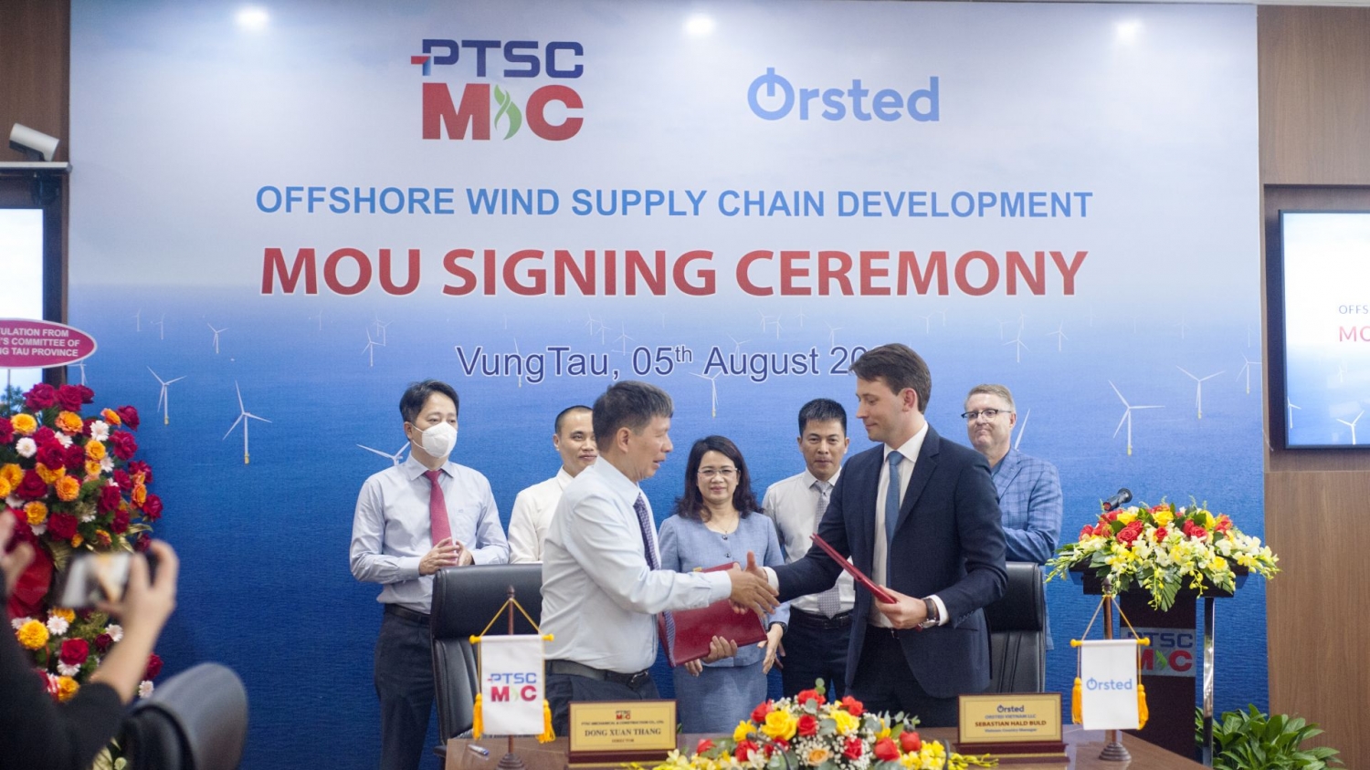 PTSC M&C khởi động quan hệ hợp tác với Ørsted trong các dự án điện gió ngoài khơi