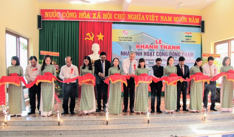 Ninh Thuận  Khánh thành nhà sinh hoạt cộng đồng Chăm do Ấn Độ tài trợ