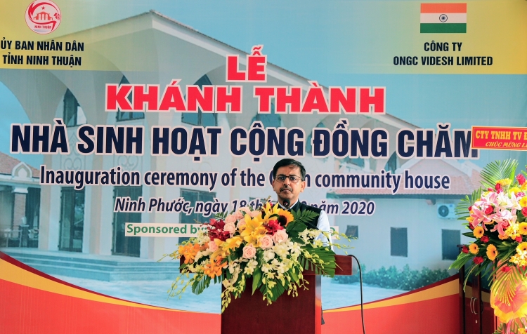 Ninh Thuận  Khánh thành nhà sinh hoạt cộng đồng Chăm do Ấn Độ tài trợ