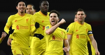 Diogo Jota trình diễn siêu hạng, Liverpool lọt vào chung kết League Cup