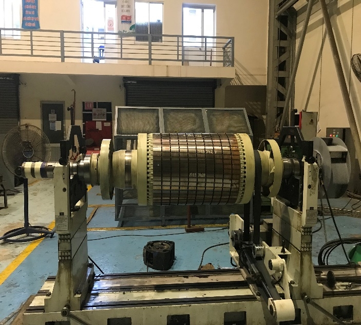 Xí nghiệp Cơ điện sửa chữa thành công trụ động cơ tổ hợp  máy nén khí thấp áp BCP trên giàn khí nén DGCP cho PV GAS