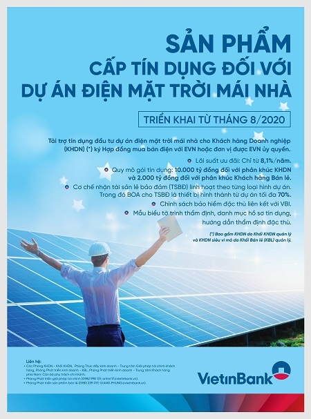 vietinbank dong hanh cung doanh nghiep trong cac du an dien mat troi mai nha