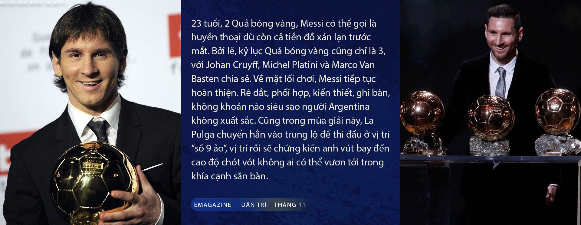 Đếm bước Quả bóng vàng trên dấu chân vĩ đại của Lionel Messi - 15